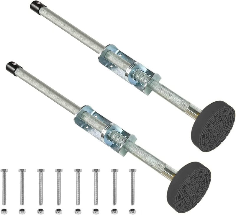 Adamoss Ladder Leveler Pair with Rubber Feet Orange,Adjustable Ladder Leg Leveler for Extension Ladder Stabilizer Ladder Accessories 20" - Image 1